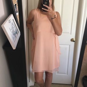 light pink layered dress
